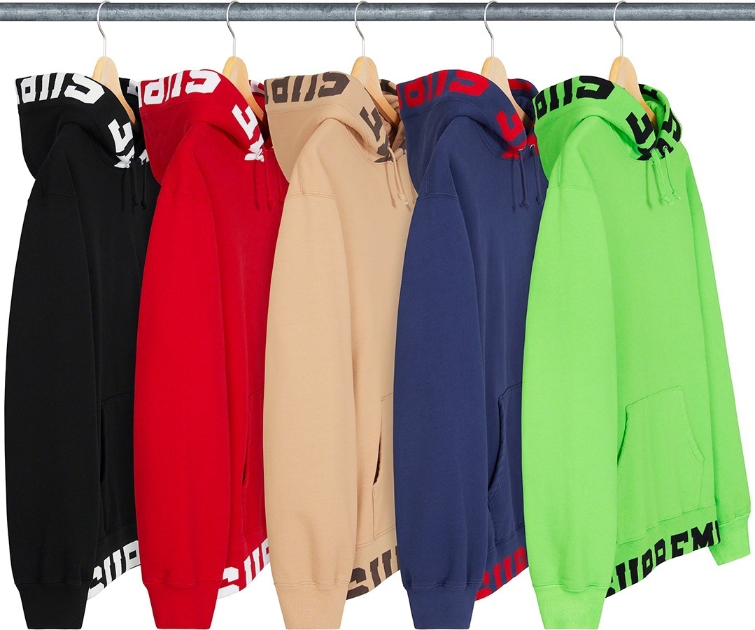 Cropped Logos Hooded Sweatshirt